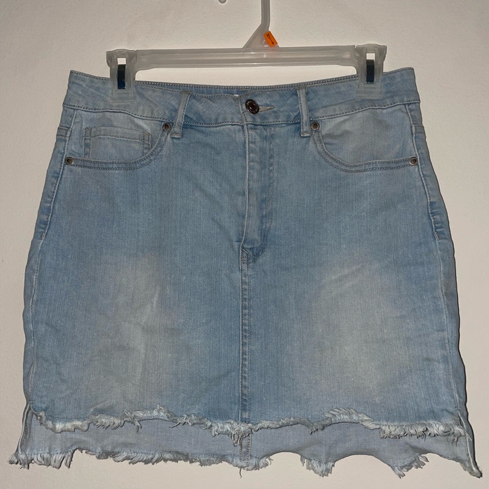 Forever 21 Blue Mini Pencil Skirt